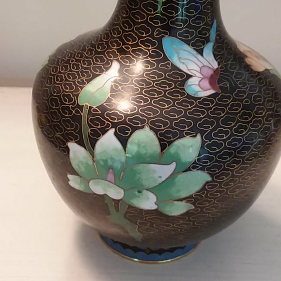 Beautiful Vintage Chinese Cloisonne Vase - Picture 3 of 10